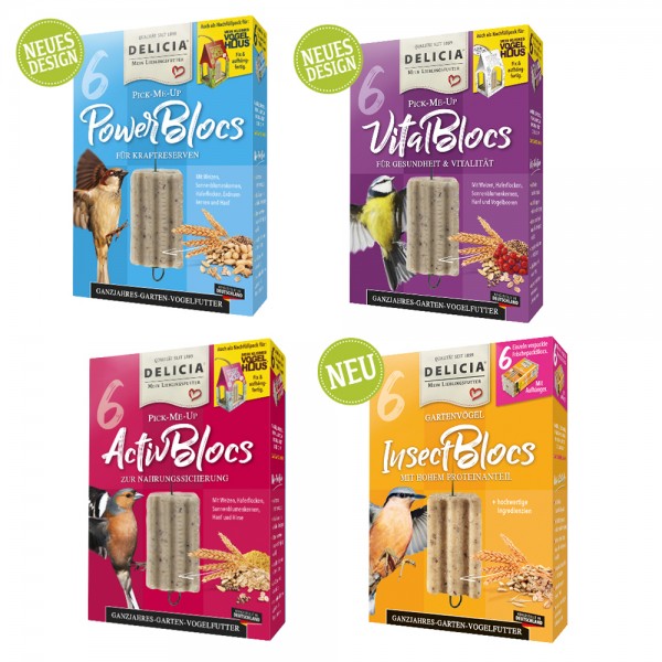 DELICIA 4 x 6er Pick-Me-Up Blocs