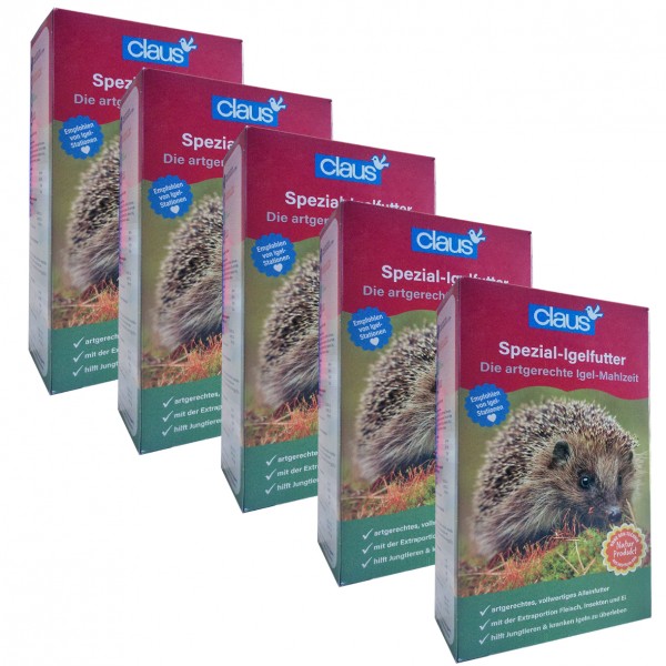 Aktion: Claus Spezial Igelfutter 5 x 750 g