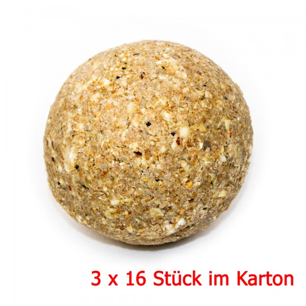Ganzjahres Riesenmeisenknödel ohne Netz 500 g in Folie 3 x 16 Stück