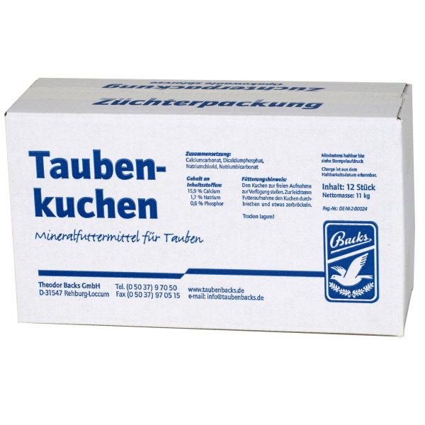 Backs Taubenkuchen 12er Züchtersparpackung